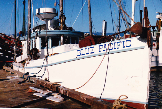 Fishing boat,Blue Pacific double-ended troller